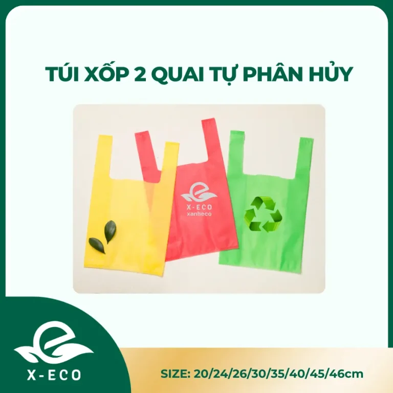 Túi xốp 2 quai tự phân hủy