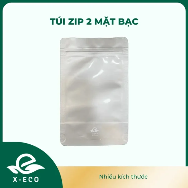 Túi zip bạc