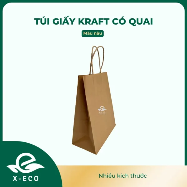 Túi giấy kraft có quai