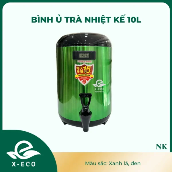 Bình ủ trà nhiệt kế 10L