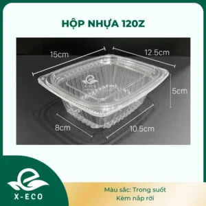 Hộp nhựa 12oz Trong suốt