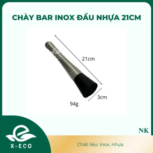 Chày bar inox đầu nhựa