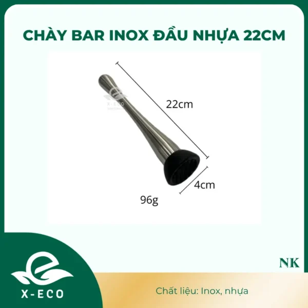 Chày bar inox đầu nhựa