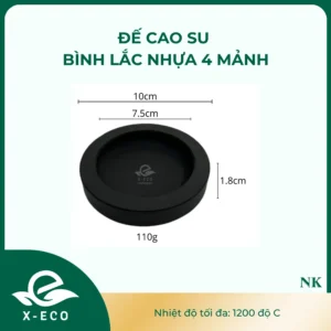 Đế cao su bình lắc 4 mảnh 1L