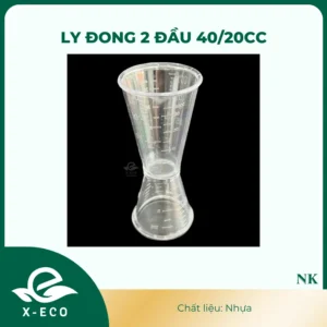 Ly đong 2 đầu 40/20cc