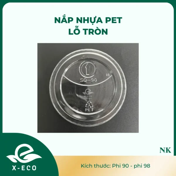 Nắp nhựa PET lỗ tròn