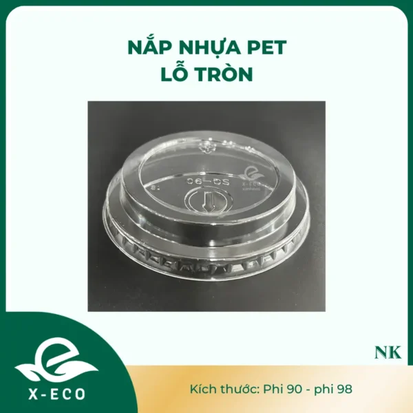 Nắp nhựa PET lỗ tròn
