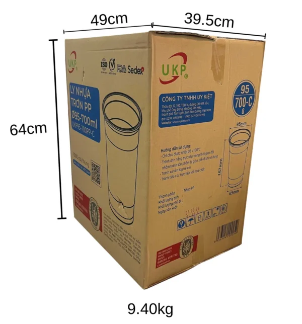 Ly nhựa 500ml – 700ml (UKP)
