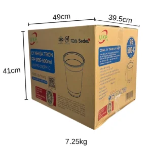 Ly nhựa 500ml – 700ml (UKP)