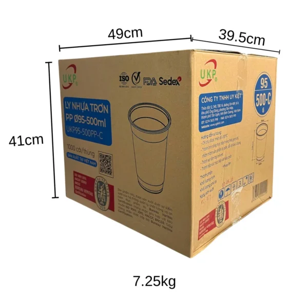 Ly nhựa 500ml – 700ml (UKP)